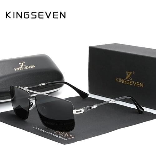 KINGSEVEN BRAND DESIGN Fashion Polarized Sunglasses Men Women Square Male Sun Glasses Fishing Female Eyewear