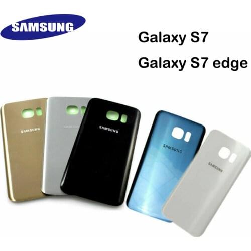 Original Samsung Galaxy S7 G9300/S7 EDGE Back Glass Case Replacement Battery Cover Housing Door Rear Case Replace Part Tools