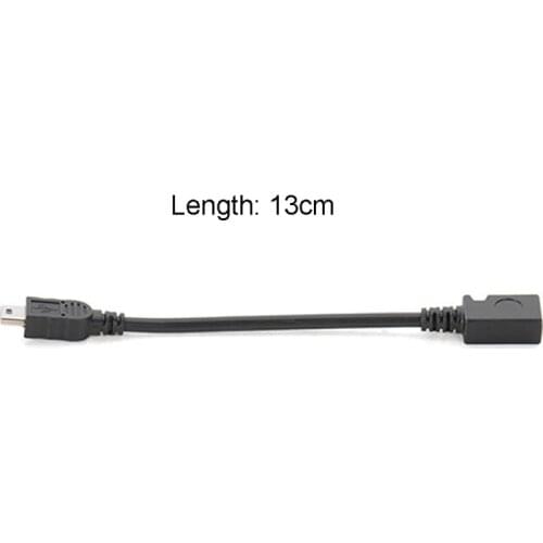 Micro USB Female to Mini USB Male Adapter Charger Adaptor Converter Cable 13cm 24BB