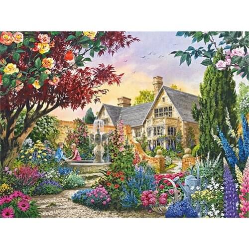 Landscape Scenery DIY Embroidery 11CT Cross Stitch Kits Needlework Craft Set Printed Canvas Cotton Thread Home Wholesale Gift
