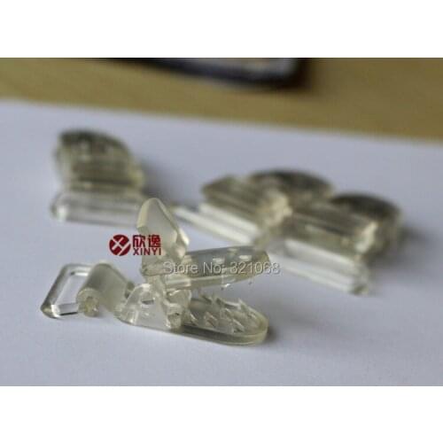 Transparent color 60 PCS KAM Plastic Clip Plastic Pacifier Clip Soother Clips For Baby 20 mm