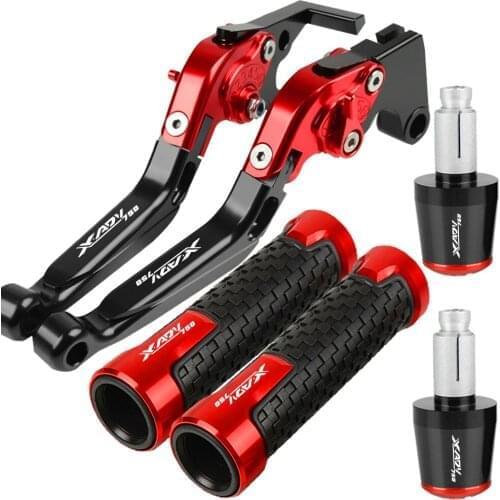 For Honda XADV 750 XADV750 Motorcycle Aluminum Adjustable CNC Brake Clutch Lever Handlebar Handle Grips Ends 2017 2018 2019 2020