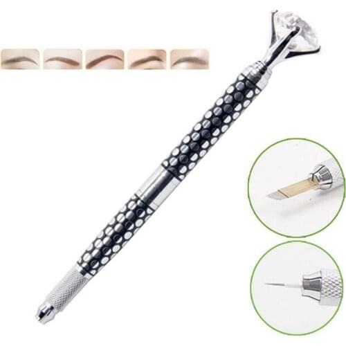 Manual eyebrow permanent makeup pen tattoo machine Microblading Munsu Tebori Pen by free shipping