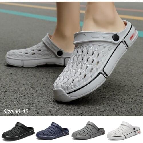 Men Fashion Trend Outdoor Shoes Air Cushion Casual Slippers Summer Quick Drying Anti-Slip Breathable Beach Sandals
