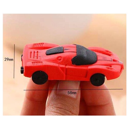 Detachable car child eraser sports car rubber school supplies primary school