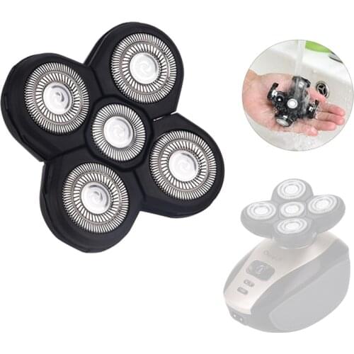 Replacement Shaver Head Floating Extra Head Shaving Blade 5 Cutter Head for CkeyiN Multifunctional Haircut Shaving Machine RC311