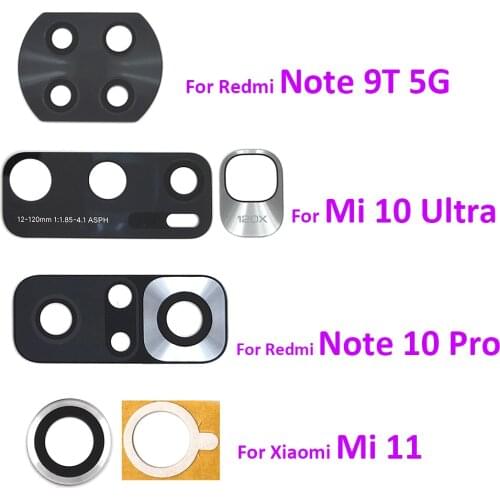 2pcs，Camera Glass Lens Back Rear Camera Glass Lens with Glue For Xiaomi POCO X3 NFC Global Version