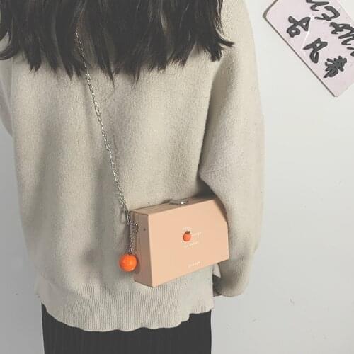 Women Bag PU Shoulder Bags Box Single Chains Korean Lady Handbag Purse For Teenage Girls Pures And Bags Crossbody Lovely Bag