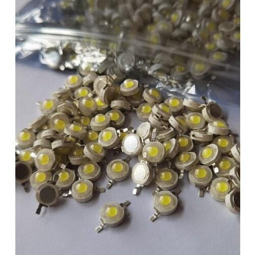 1000pcs 1W 3W LED Chip High Power Lamp SMD COB Diodes Warm Cold White Red Green Blue Yellow Full Spectrum Plant Grow Light Beads