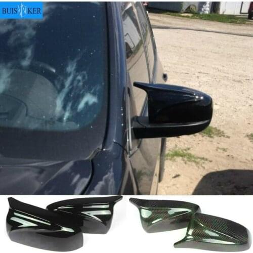 Carbon Fiber/ABS 2x Mirror Cover X5 X6 Car Side Rearview Mirror Cap Cover Shell Replacement For BMW X5 X6 E70 E71 2007-2013