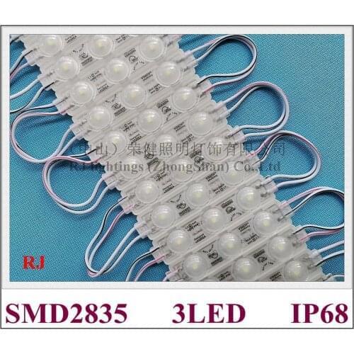 Ultrasonic seal LED light module waterproof for sign letter advertising light module IP68 DC12V 1.2W SMD 2835 3 led 200pcs / lot
