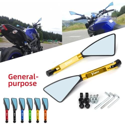 Universal Motorcycle mirror CNC side Rearview For Yamaha vmax