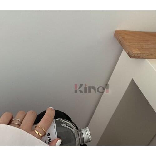 Kinel 100% Real 925 Sterling Silver Double Layer Circle Rings For Women Wedding Finger Party Fashion Korea Jewelry