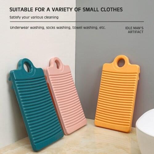 1Pc Portable Mini Washboard Antislip Laundry Accessories Washing Board Plastic Clothes Cleaning Tools