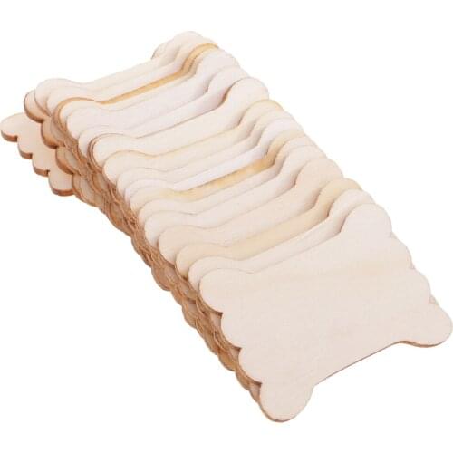 20 Pieces Cute Bone Natural Wooden Embroidery Floss&Craft Thread Bobbins for Storage Holder