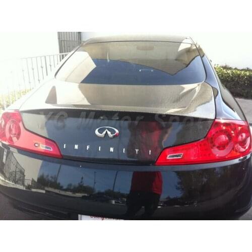 Car Accessories Carbon Fiber OEM Style Trunk Bootlid Fit For 2003-2007 G35 2D Coupe Rear Boot Lid Flap Tailgate
