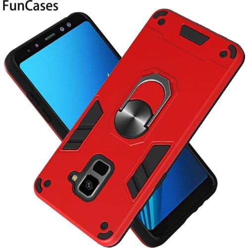 Car Ring Holder Cover For Samsung A6 Plus 2018 Samsung Galaxy A9 Star Lite J8 2018 Lite A8 Plus J8 A2 Core Positivo Phone Cases