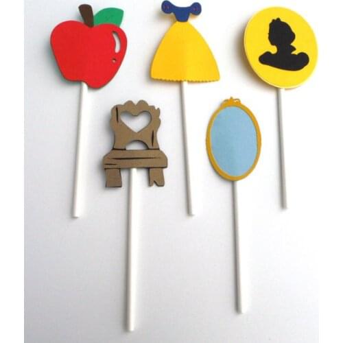 Snow White Princess Cupcake Toppers wedding girls birthday bridal baby shower Party food picks
