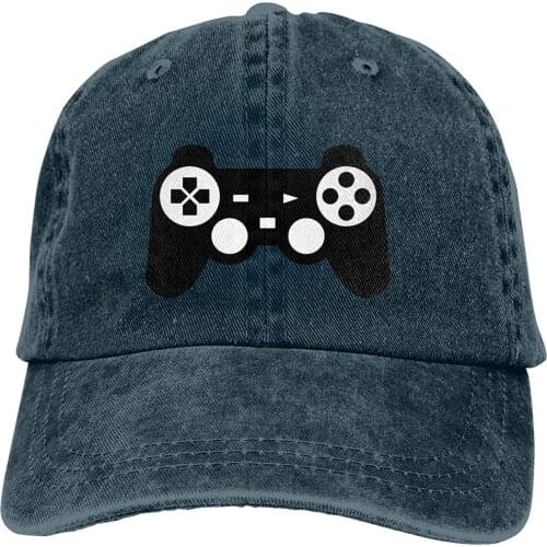 Playstation Baseball Caps Mens Womens Camping Adult Adjustable Cowboy Hat Casquette Black Joypad