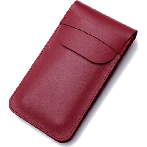 For Oukitel U16 MAX Case Luxury Microfiber Leather Double cell phone Waist Pack sleeve bag Cover Pouch Cases