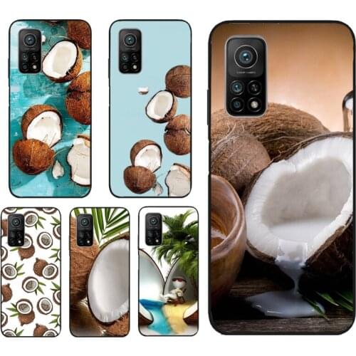 Summer Fruit Coconut Case For POCO X3 Pro F3 M3 Back Cover Coque Funda For Xiaomi Mi 11 Lite Ultra Pro 10T 9T