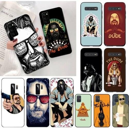CUTEWANAN BIG LEBOWSKI Bling Cute Phone Case for Samsung S20 plus Ultra S6 S7 edge S8 S9 plus S10 5G lite 2020