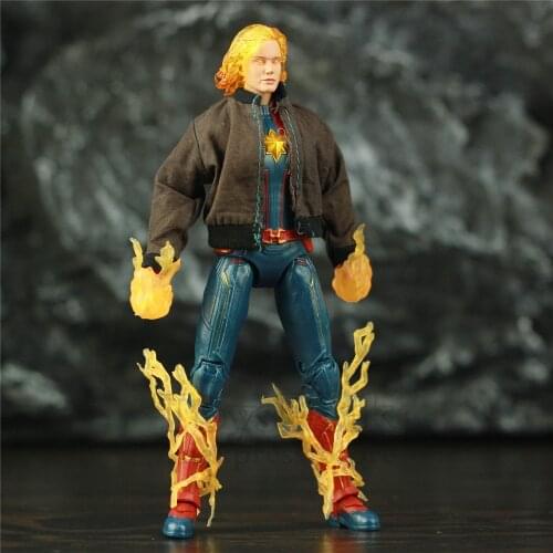 Custom ZD Toys Captain Marvel Carol Danvers 6" Movie Action Figure Spuer Heroine Hero Legends Doll Toys Children Kid Gift Model