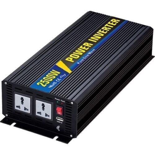 Pure sine wave Inverter Smart-2500W 12VDC 24VDC 48VDC //to 110V 220V 2500W Voltage Transformer Car Inverter