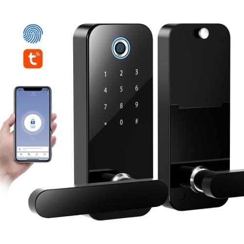 Kingneed Smart Lock Fingerprint Touchscreen Bluetooth Tuya APP, Adjustable Handle Weatherproof Stainless Steel Safe With CE