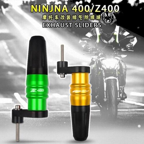 Motorcycle accessories Crash Pads Exhaust Sliders Crash Protector For KAWASAKI NINJA400 Z400 Ninja 400 Z 400 2017-2021