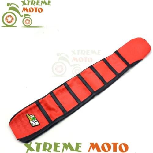 Red Gripper Soft Seat Cover For Honda CR125R CR250R 00-08 CRF450R 02-04 Motorcycle Supermoto Motocross Dirt Bike Off Road