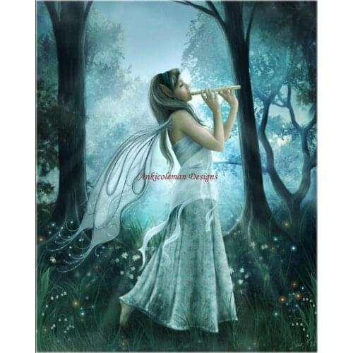 Embroidery Counted Cross Stitch Kits Needlework - Crafts 14 ct DMC Color DIY Arts Handmade Decor - Fairy Song