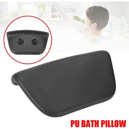 Nonslip Bath Pillow Soft Spa Headrest Neck Support Pillows Waterproof Comfort with Suction Cup