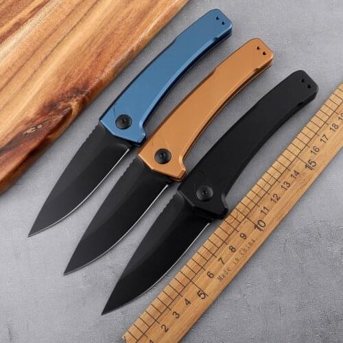 New 7300 outdoor CPM154 blade aviation aluminum handle high hardness sharp tactical self-defense hunting fruit folding knife