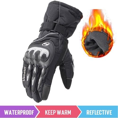 NEW Motorcycle Gloves Men 100% Waterproof Windproof Winter Moto Gloves Touch Screen Gant Moto Guantes Riding RACING