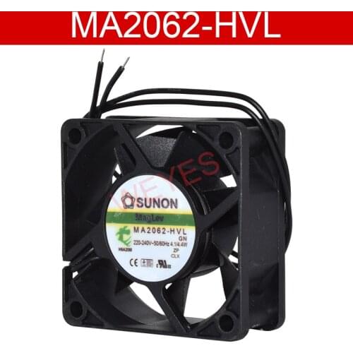 Original MA2062-HVL-GN 6025 AC 220V plastic frame cooling fan