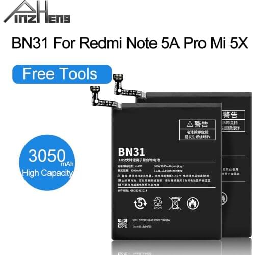 PINZHENG Xiaomi Mi 5X Phone Batteries
