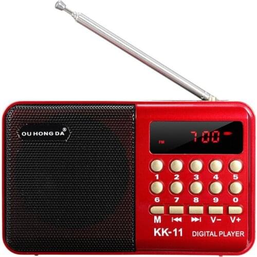 Mini Portable Handheld K11 Radio Multifunctional Digital FM USB TF MP3 Player Speaker Devices Supplies