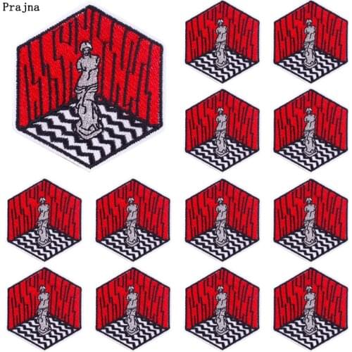 Prajna 10 PCS Wholesale French Sculpture Embroidered Patches On Clothes Iron On Patches Clothing Thermoadhesive Patches Badges