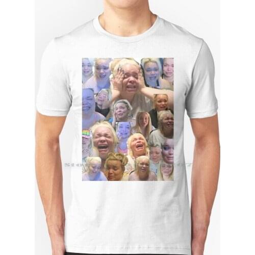 Trisha Paytas - T Shirt 100% Pure Cotton Trisha Paytas Crying Funny Meme Edit Youtuber Yo