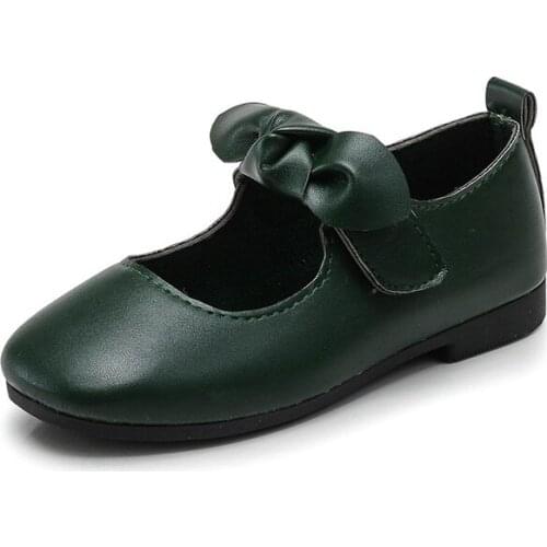 Girls casual shoes 2020 autumn childrens bow antiskid shoes teenager students shoes for children size 26-35