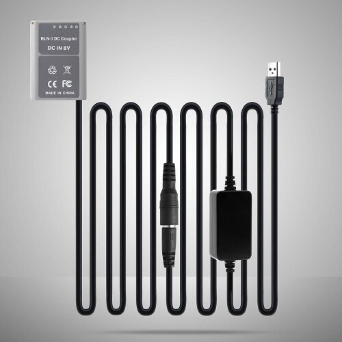 USB 5V Dummy Battery BLS1/BLS5/BLS50 And Boost Cable AC-PW20 DC Coupler Power Adapter For Olympus E-PL1 E-PM1 E-P1 E-M10 E-400