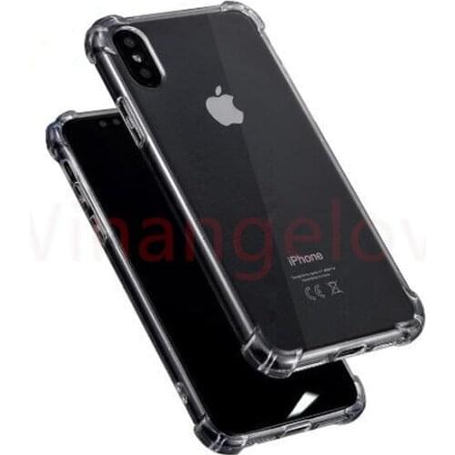 Winangelove 500pcs Shockproof Transparent Case for iPhone X 8 7 6 6S Plus Soft Gel TPU Case Clear Back Cover for iphone 6 6s 5