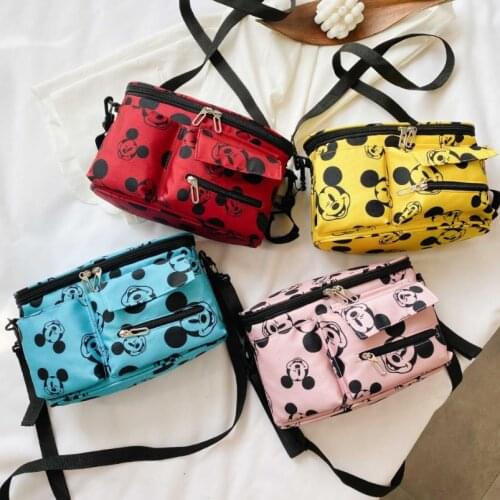 Disney Mickey Women Shoulder Bag Short-distance Travel Bag Lightweight Simple Large Capacity Women Duffel Bag Tote