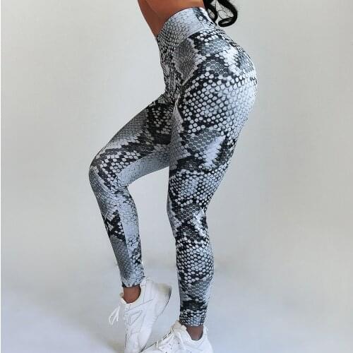 Printed Leggings For Women Snakes Leopard Fitness Push Up Leggins Mujer High Waist Gym Running Workout Pants Sportswear Female