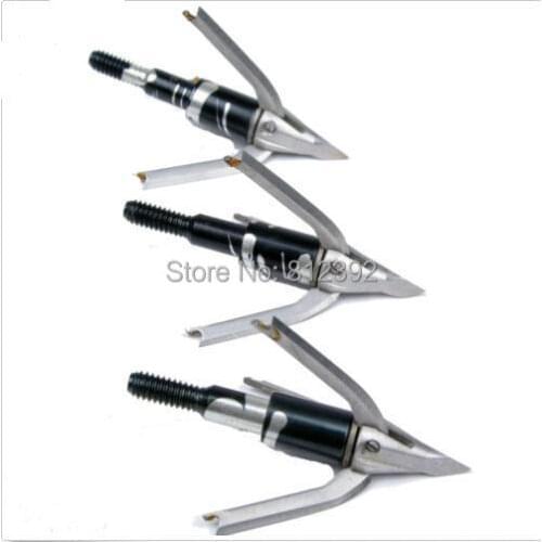 12pieces 3 blades meet seeker broadheads 100 grain 2" for crossbow arrows free shipping
