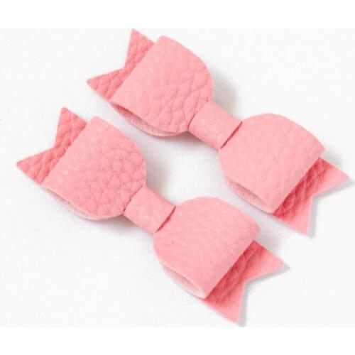 2PCS Cute Mini Candy Color Hair Bows Clip Daily Barrettes Headwear Handmade Hair Accessoires Girls Kids Women Elegant Hairpins