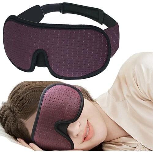3D Sleeping Mask Block Out Light Soft Padded Sleep Mask For Eyes Slaapmasker Eye Shade Blindfold Sleeping Aid Face Mask Eyepatch