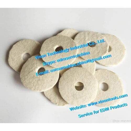 5pcs) X059D050H02 edm Felt Pad Ø59xØ9x5mm, edm felt X059-D050-H02, 24.50.602 for Mitsubishi DWC-FA10-V,FA10-VS, FA20-V,FA20-VS
