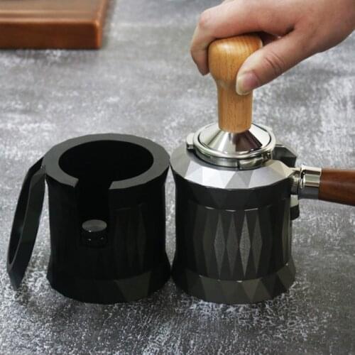 63mm Coffee Powder Seat Aluminum Alloy Filling Seat Coffee Machine Supporting Equipment Powder Pressing Pad Coffee Machine